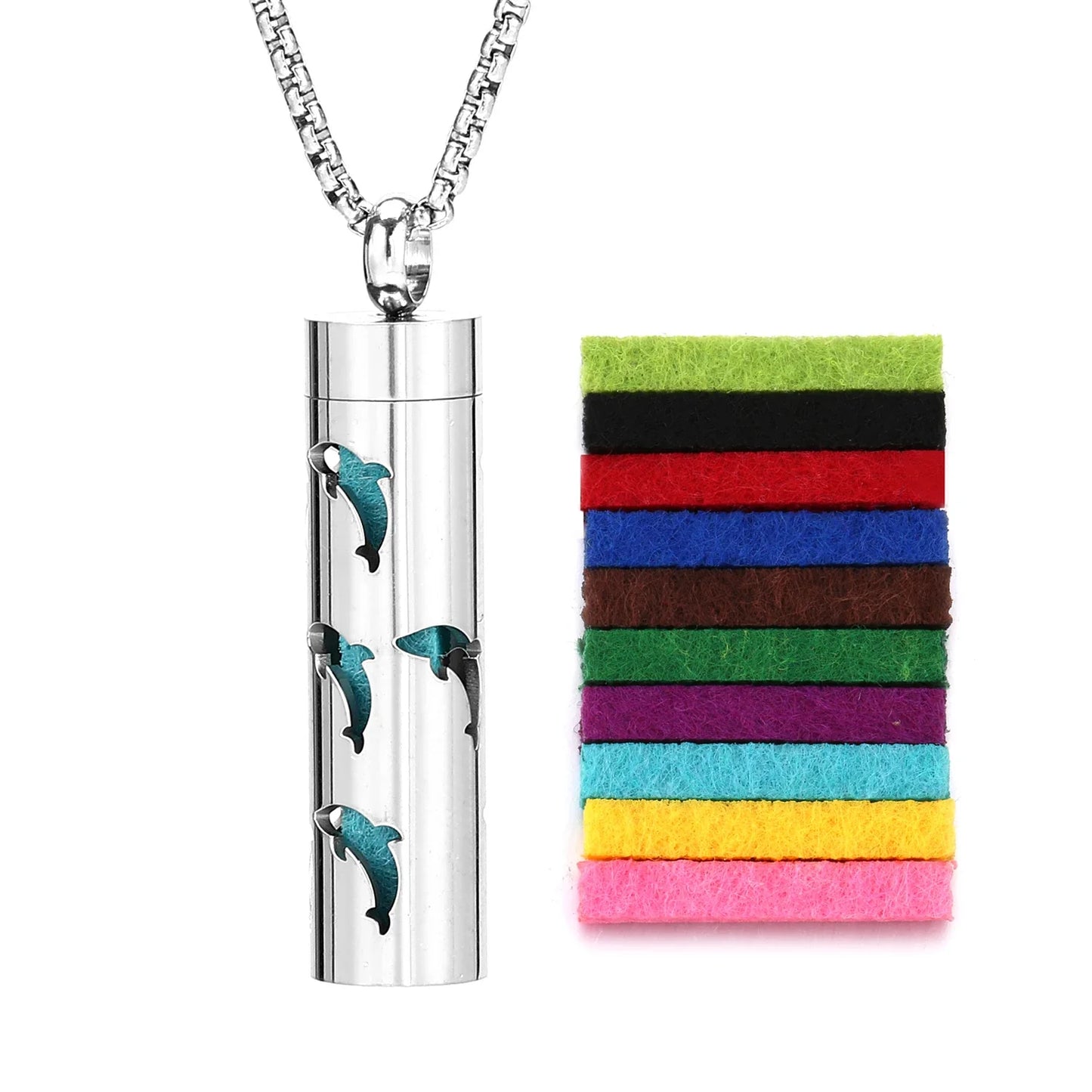 Collier diffuseur d’huiles essentielles inox