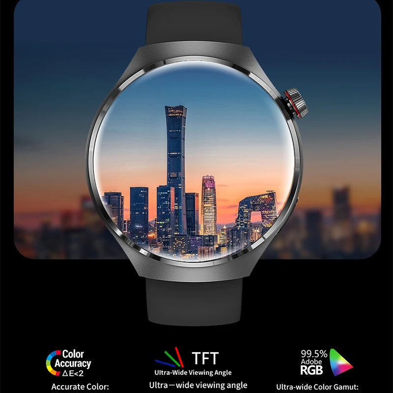 Montre Connectée Sport 2025 – Écran AMOLED HD, Appels Bluetooth, GPS, Santé | Homme & Femme