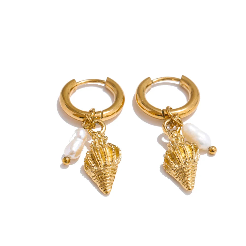 Boucles océan – perles et étoiles de mer