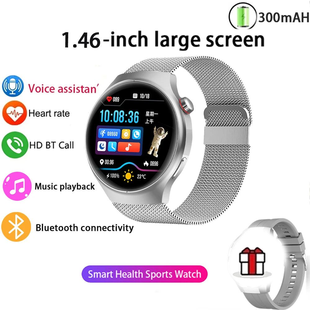 Montre Connectée Sport 2025 – Écran AMOLED HD, Appels Bluetooth, GPS, Santé | Homme & Femme