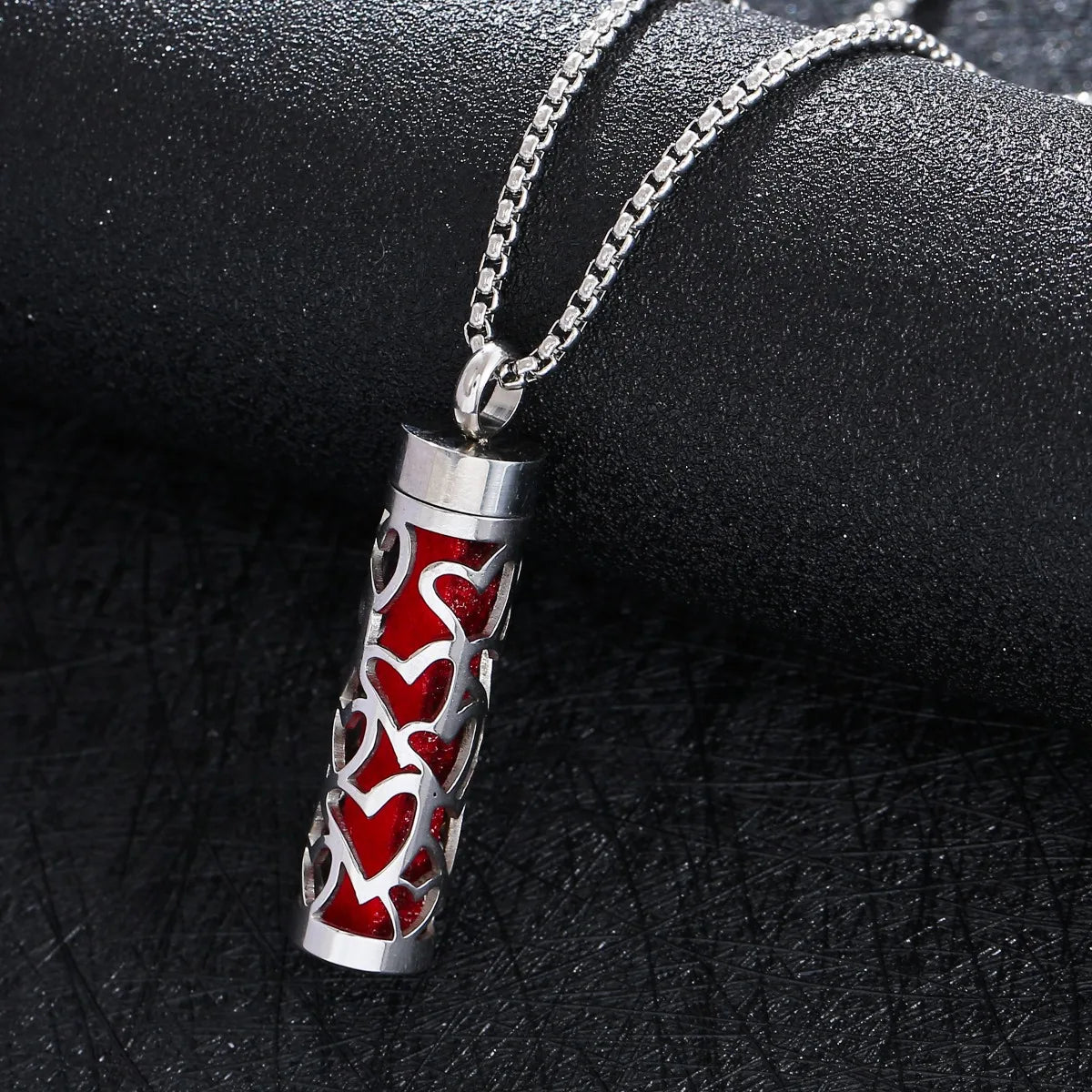 Collier diffuseur d’huiles essentielles inox