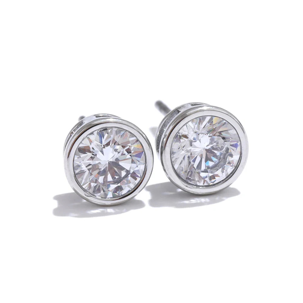 Boucles zircon – clous brillants