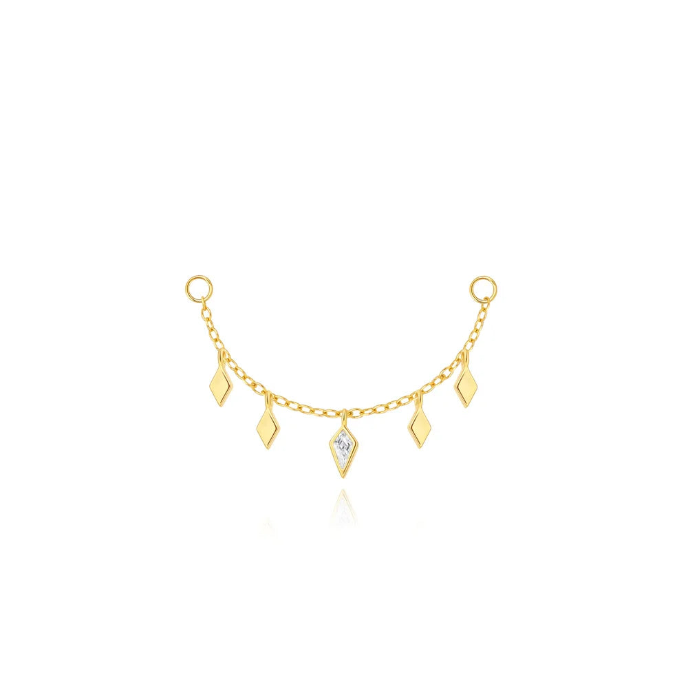 Chaînette d’oreille en argent 925 pour puces