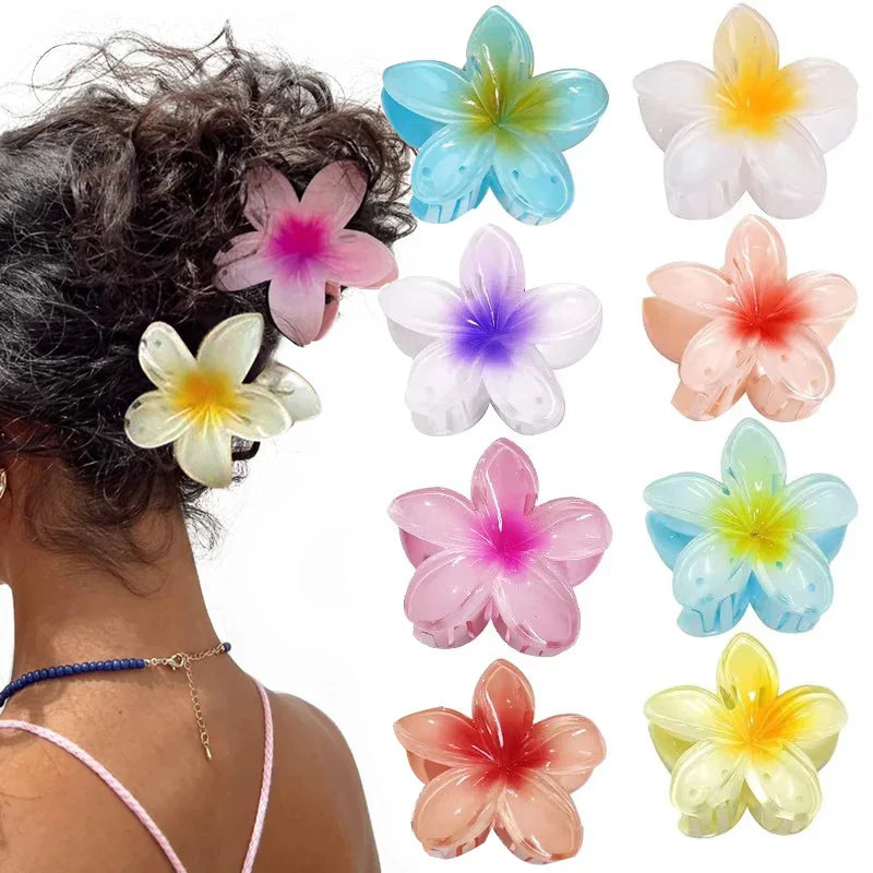 Pinces cheveux fleurs effet dégradé