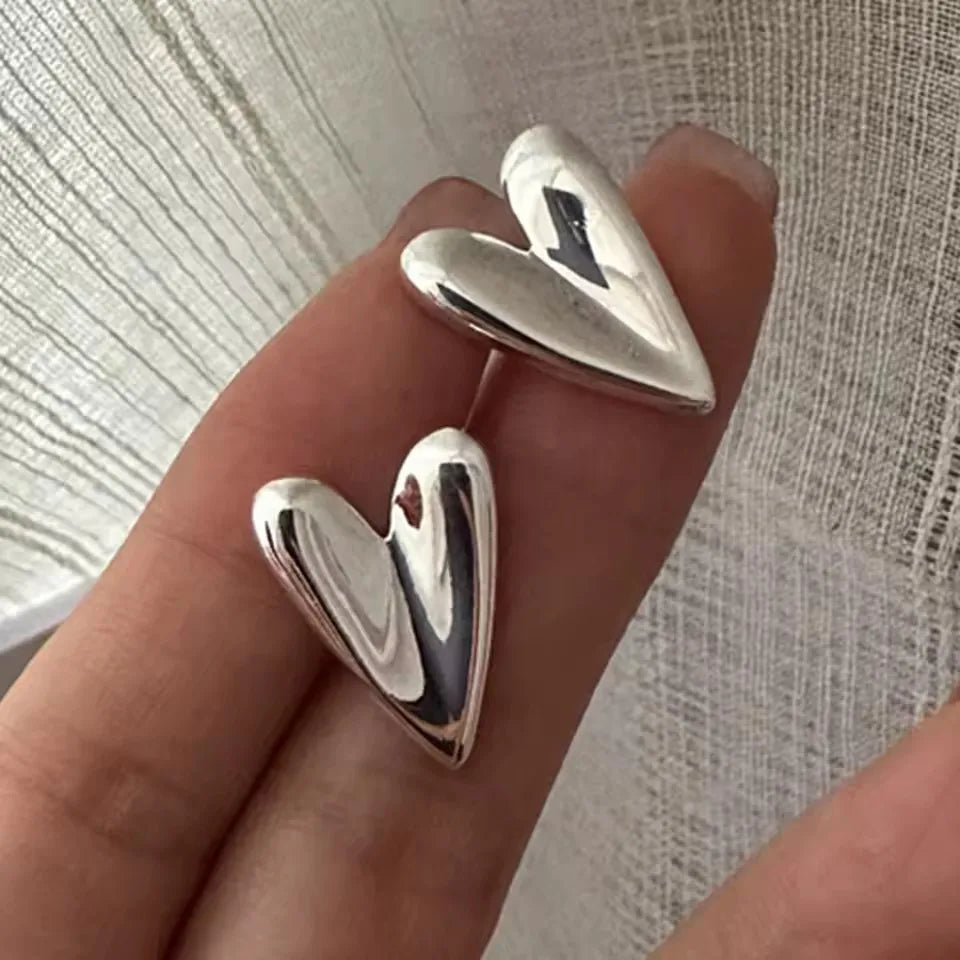 Boucles d’oreilles asymétriques étoile & lune en argent 925  Créoles plaqué or CZ tendance