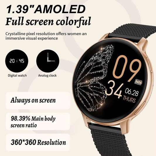 Montre connectée Xiaomi femme & homme – Smartwatch Bluetooth, écran HD 1,39’’, IP68, moniteur santé & sport