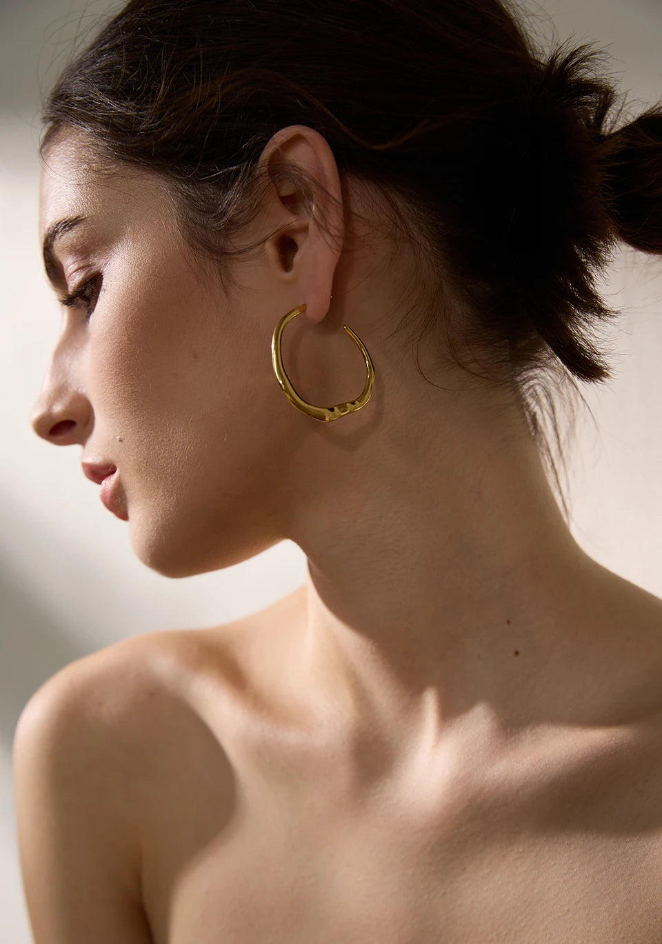 Boucles d'Oreilles Minimalistes en Acier Inoxydable – Design Géométrique