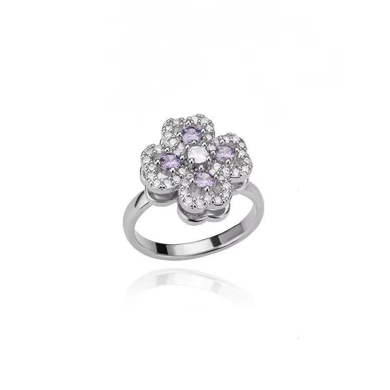 Bague Anti-Stress Femme – Acier Inoxydable Rotatif | Soleil, Lune, Étoile, Tournesol