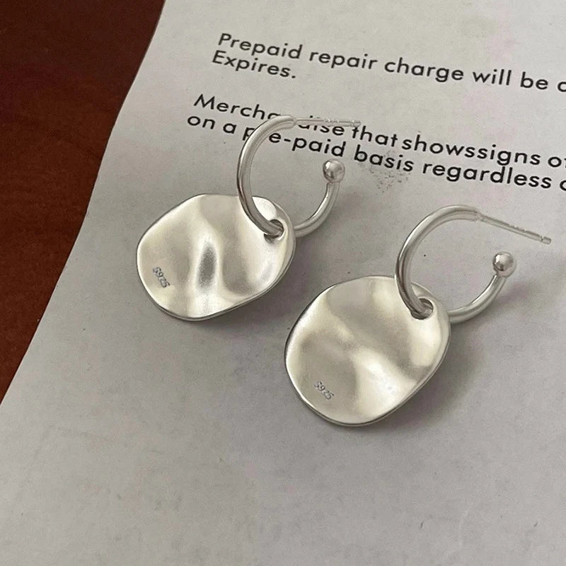 Boucles d’oreilles asymétriques étoile & lune en argent 925  Créoles plaqué or CZ tendance