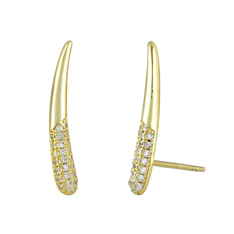 Puces d’oreilles cristal minimalistes argent 925