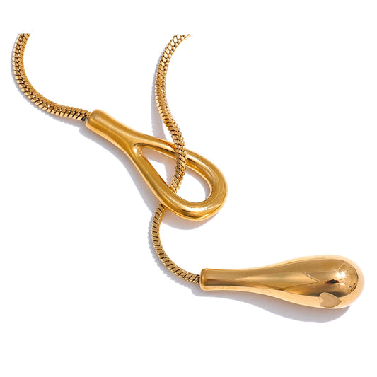 Elegante Halskette – 316L Edelstahl 18K Gold PVD plattiert