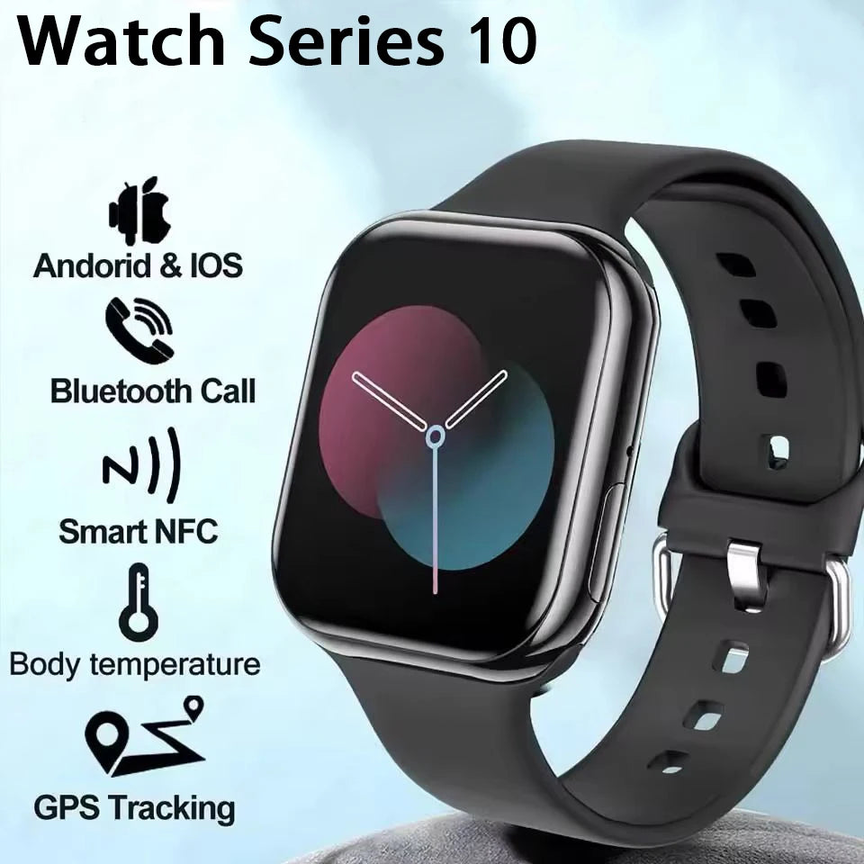 Montre connectée homme & femme – Smartwatch NFC, appels Bluetooth, écran HD 1,9’’, étanche IP68