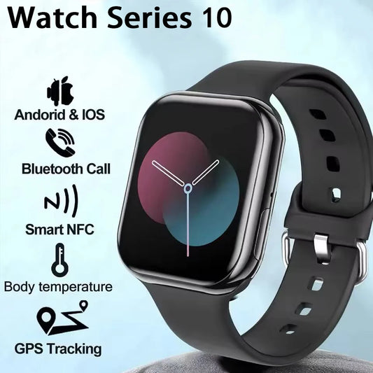 Montre connectée homme & femme – Smartwatch NFC, appels Bluetooth, écran HD 1,9’’, étanche IP68