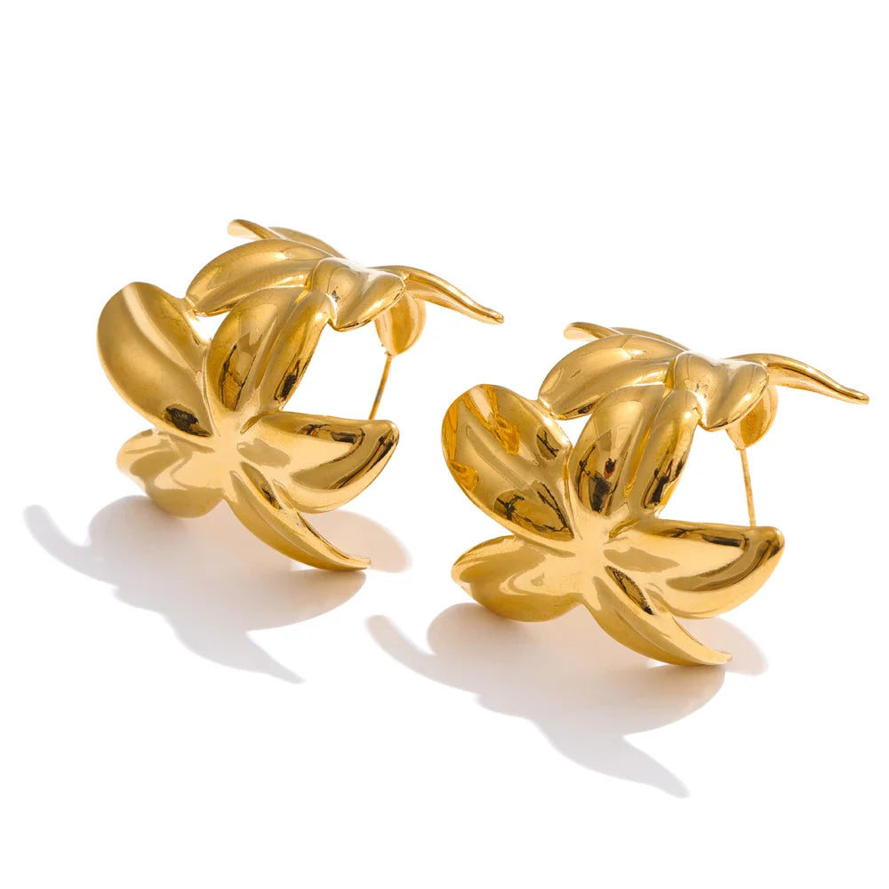 Boucles d’oreilles en acier inoxydable