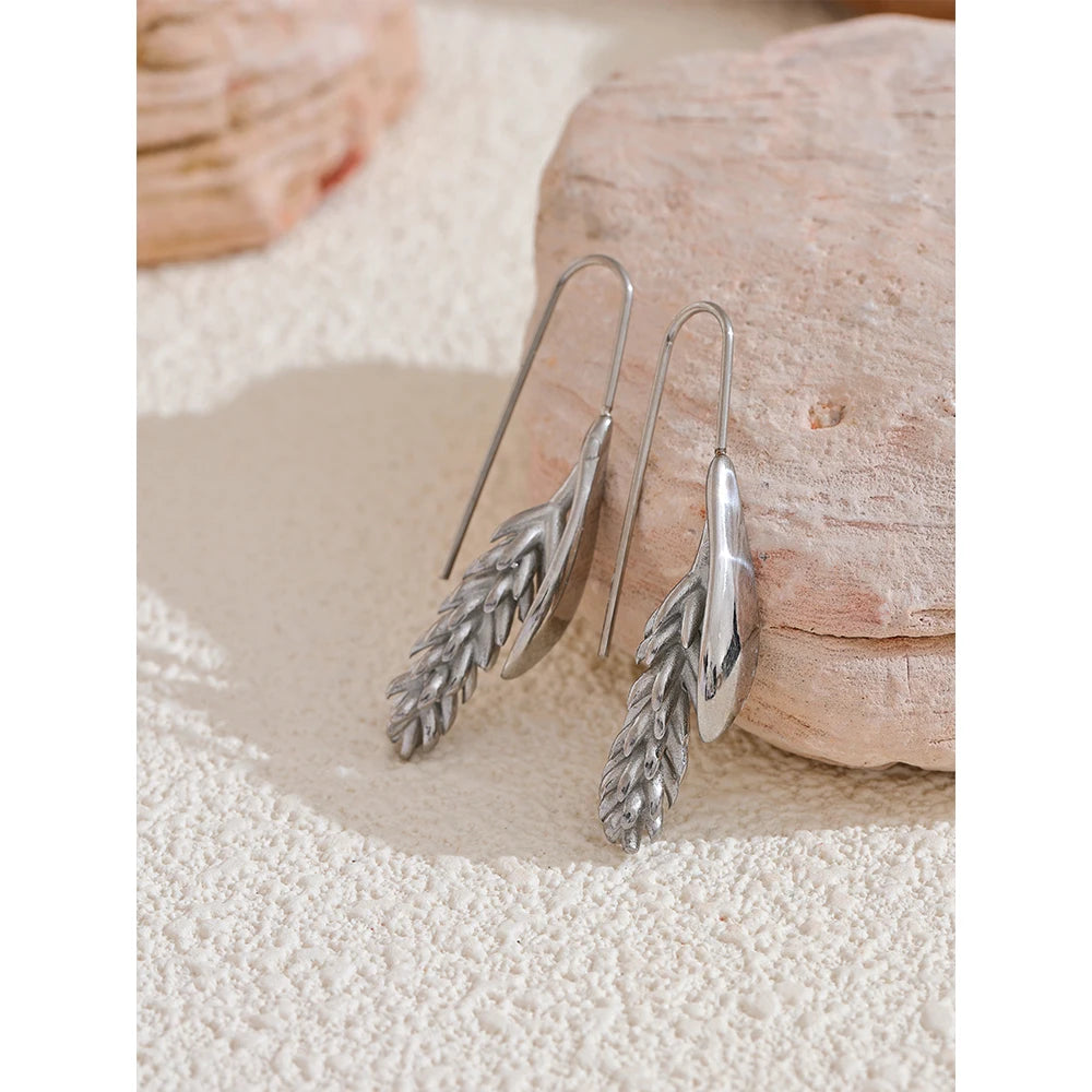 Boucles d’oreilles épi de blé doré – design délicat