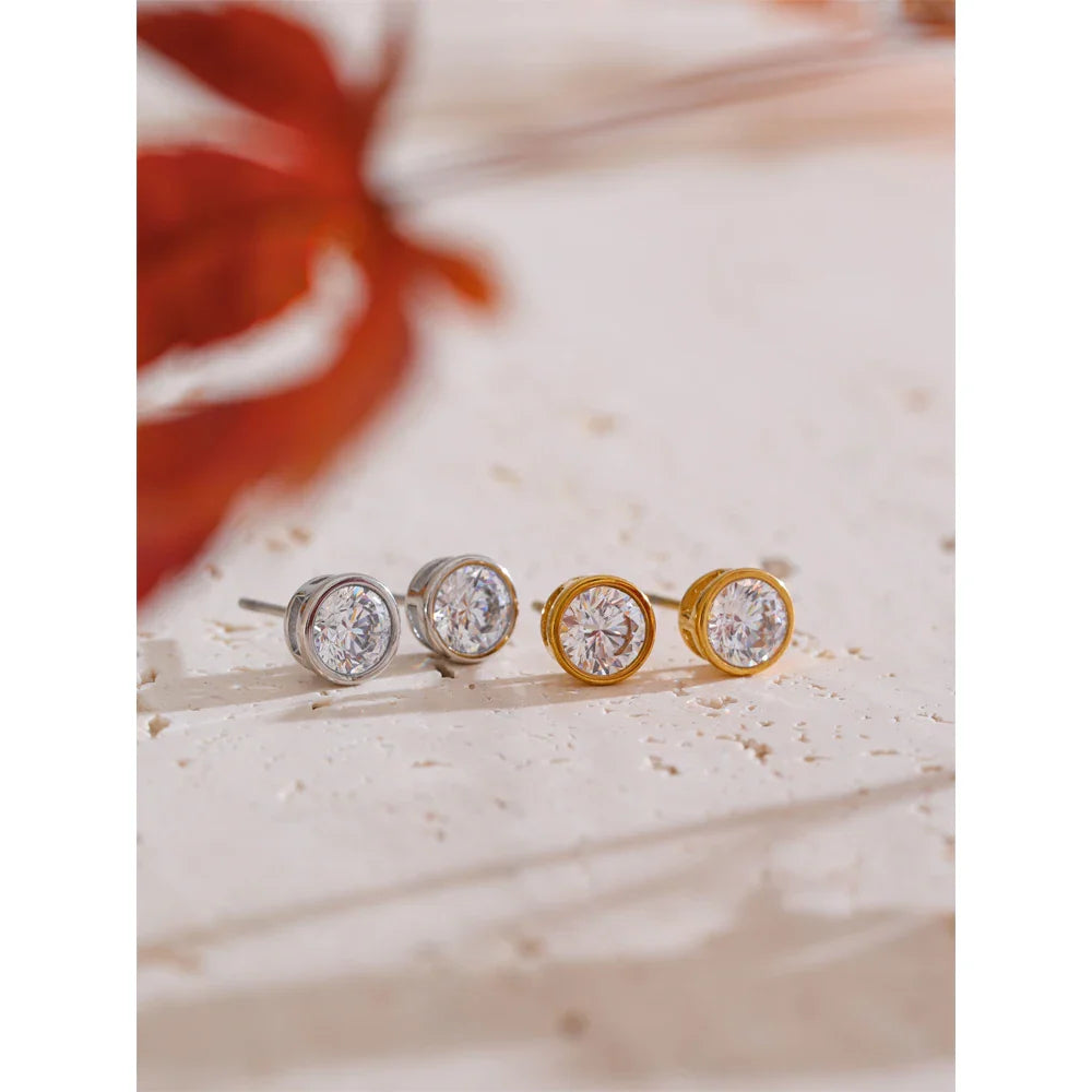 Boucles zircon – clous brillants