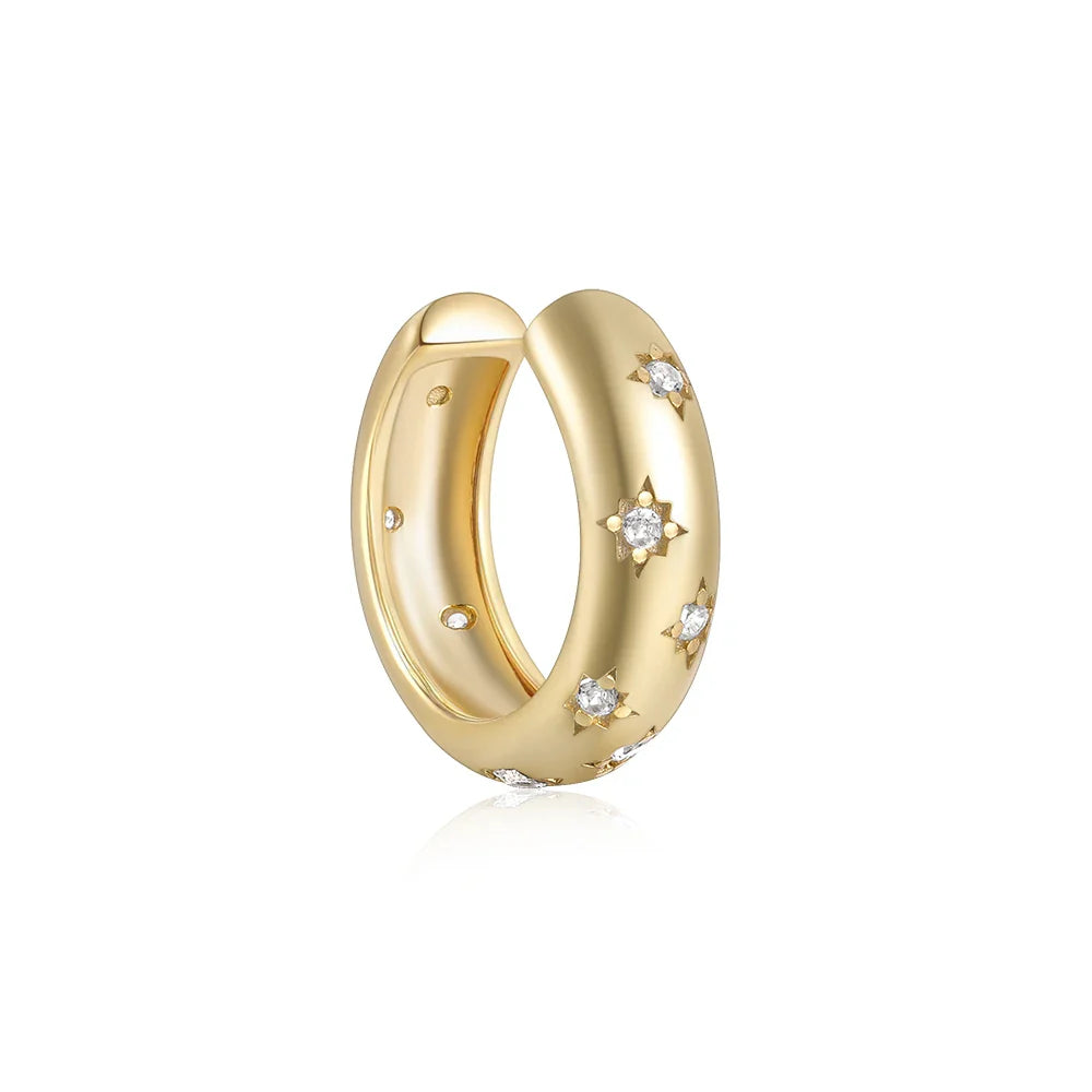 Ear cuff C zircon en argent 925