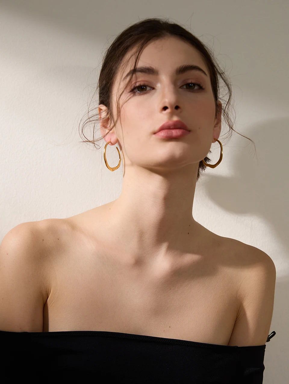 Boucles d'Oreilles Minimalistes en Acier Inoxydable – Design Géométrique