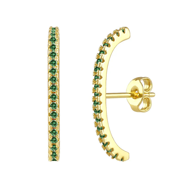 Puces d’oreilles cristal minimalistes argent 925