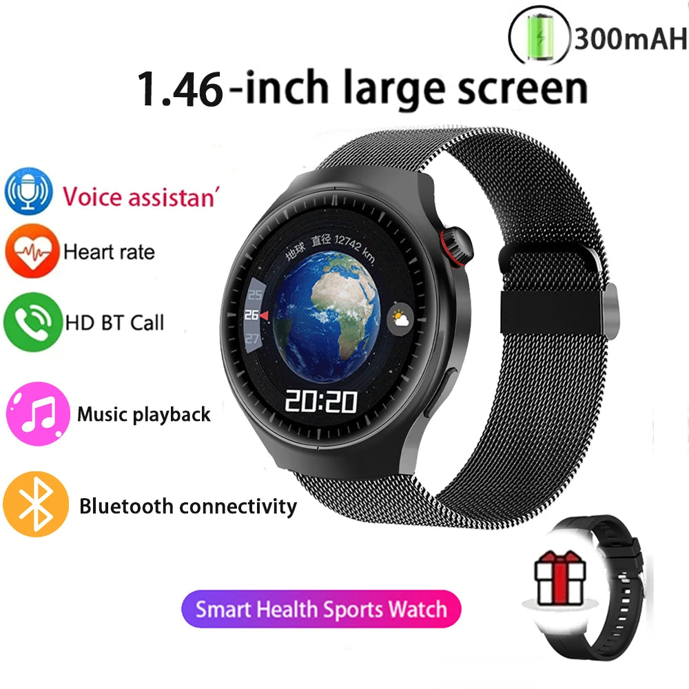 Montre Connectée Sport 2025 – Écran AMOLED HD, Appels Bluetooth, GPS, Santé | Homme & Femme