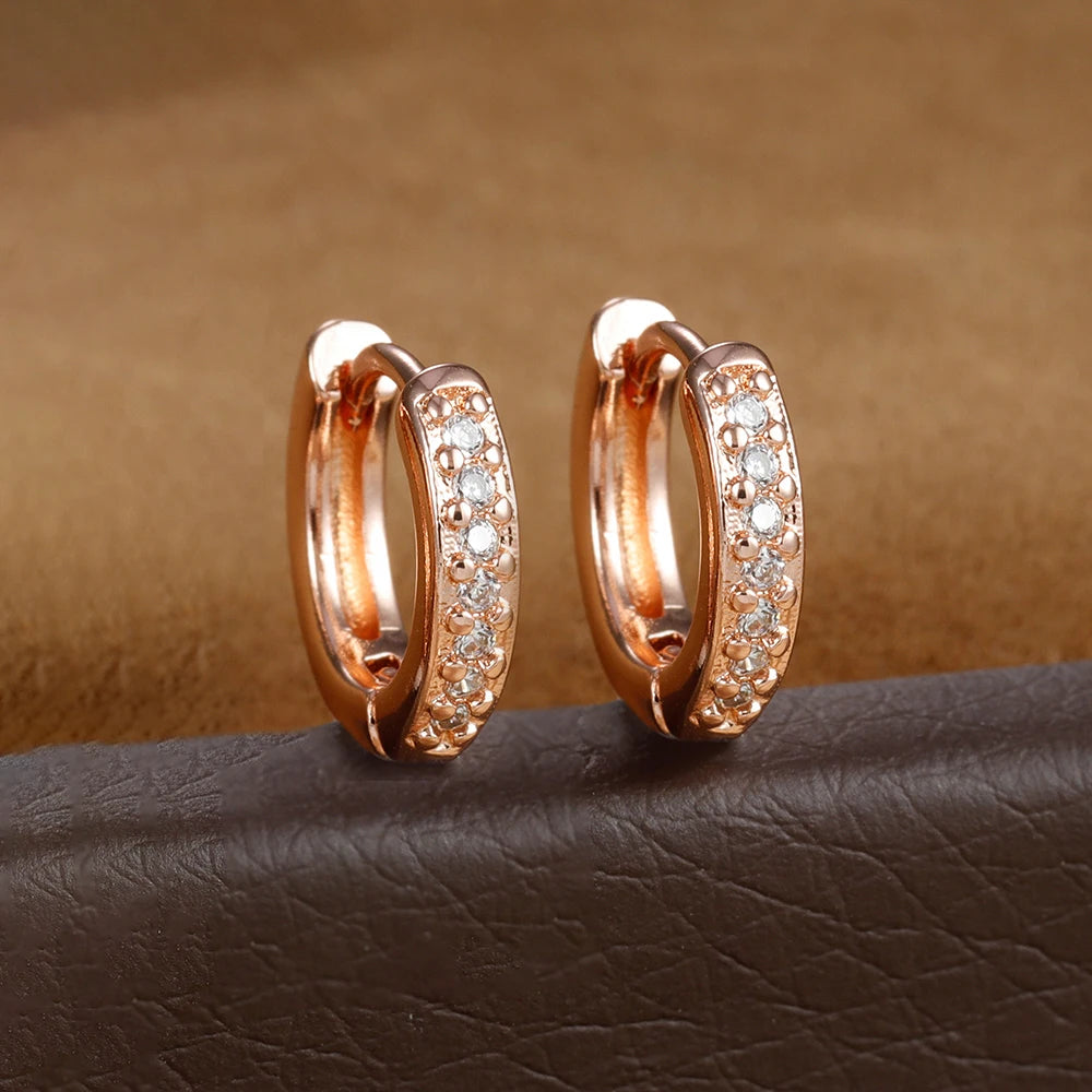 Creolen aus Edelstahl mit Zirkonia – 12 Größen – Gold- oder Silber-Finish