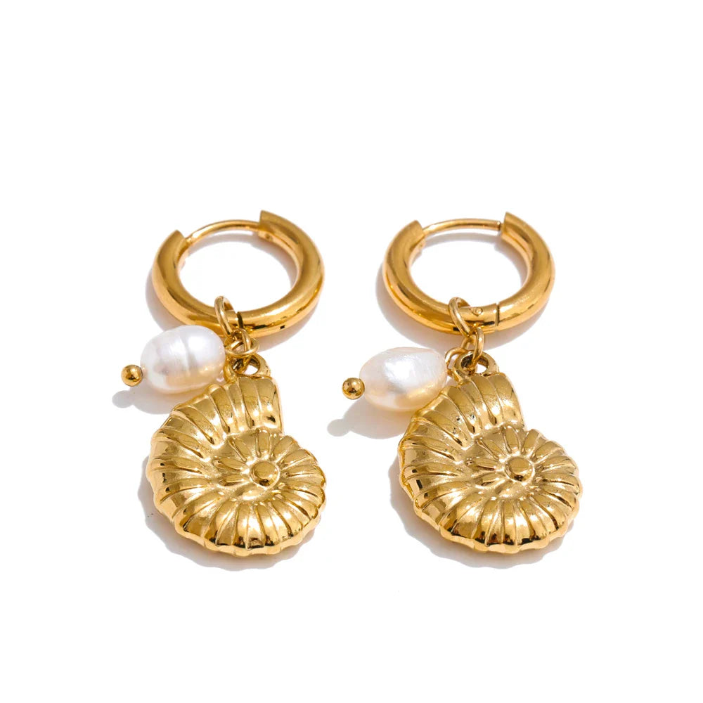 Boucles océan – perles et étoiles de mer