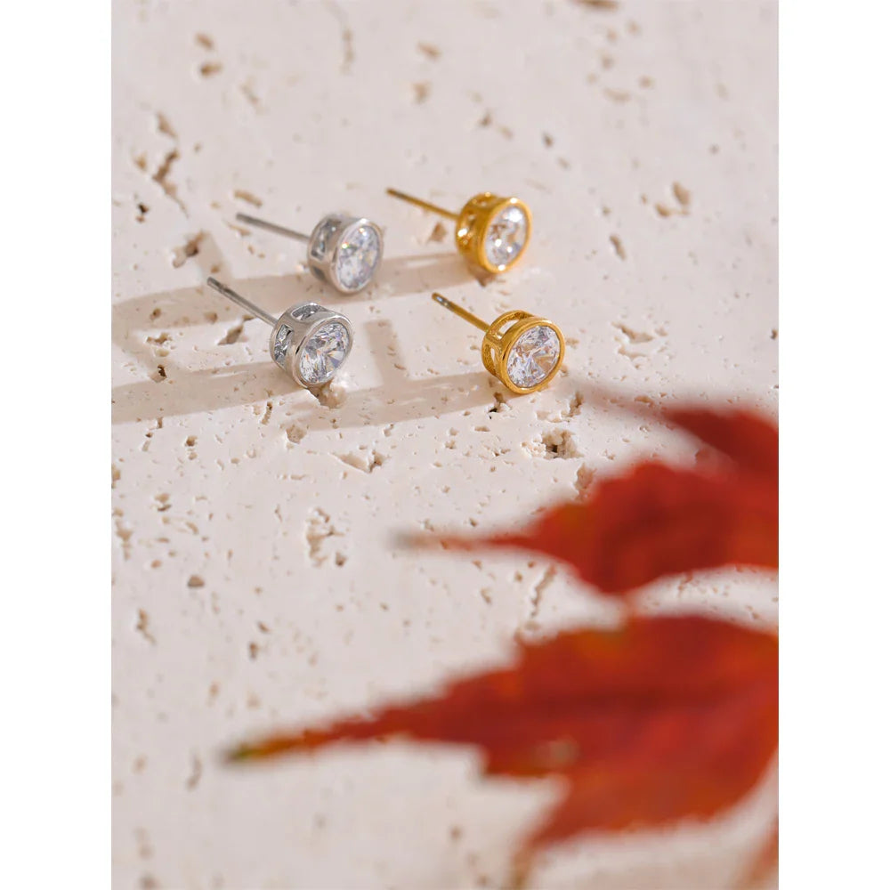 Boucles zircon – clous brillants