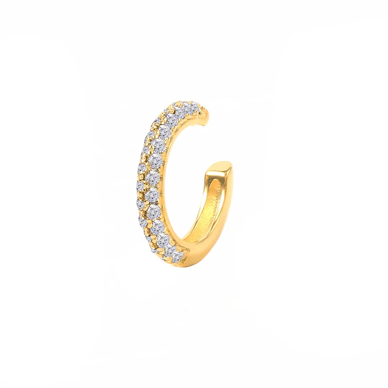 Ear cuff C zircon – finition brillante